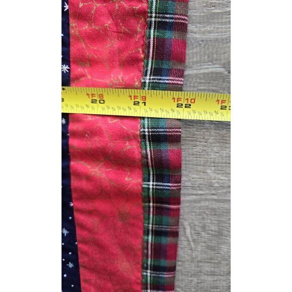 Christmas Patchwork Applique Handmade Tree/Snowman Decoration - Picture 5 of 10